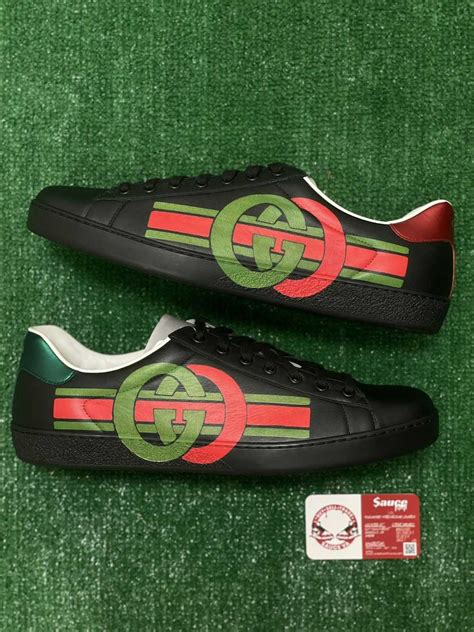 scarpe gucci ace ebay|gucci ace sneakers interlocking g.